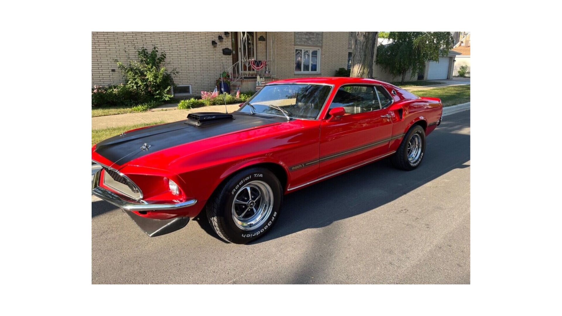 Read more about the article This 1969 Mustang Mach 1 429 Cobra Jet Is a Candyapple Red Masterpiece